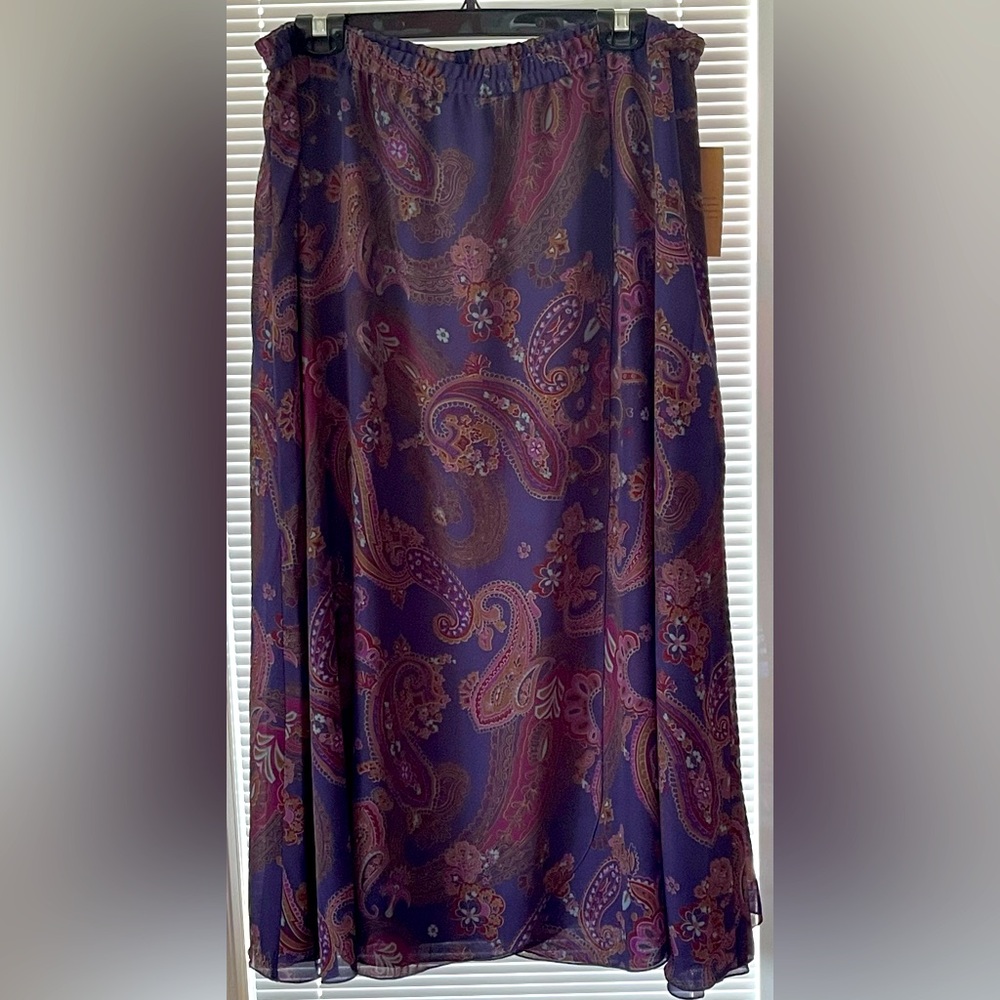 Women’s Coldwater Creek Reversible Skirt NWT Size L (14/16)